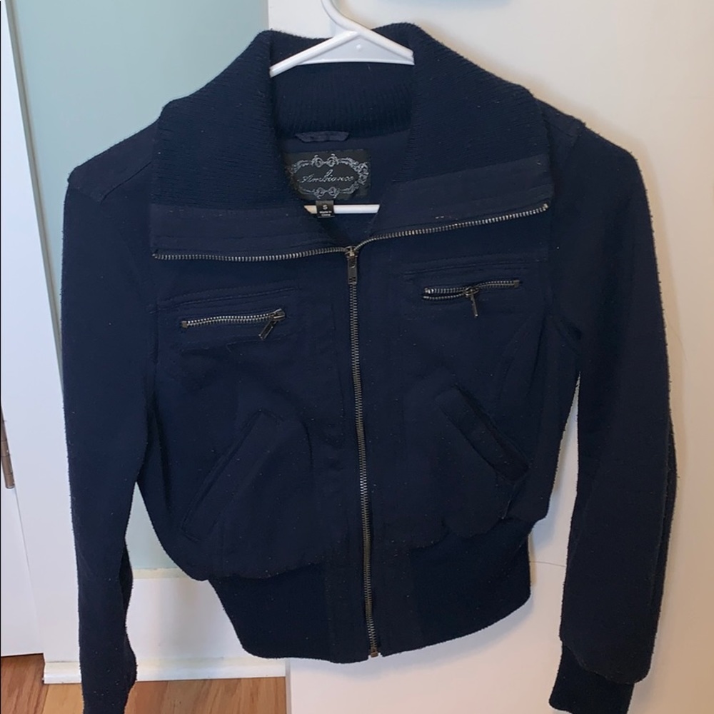 Navy blue Fall coat - Picture 1 of 3